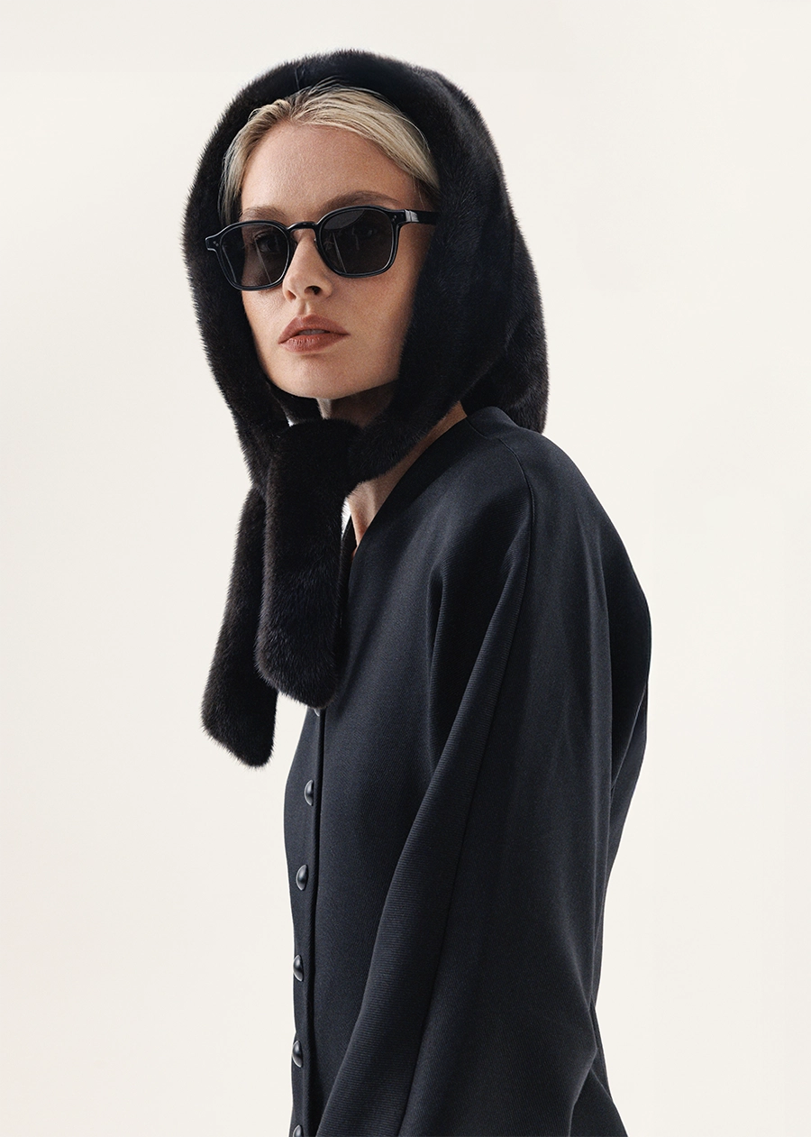 Косынка из меха норки 