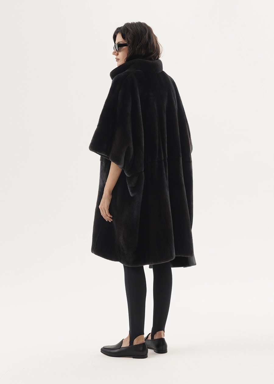 Норковое пончо