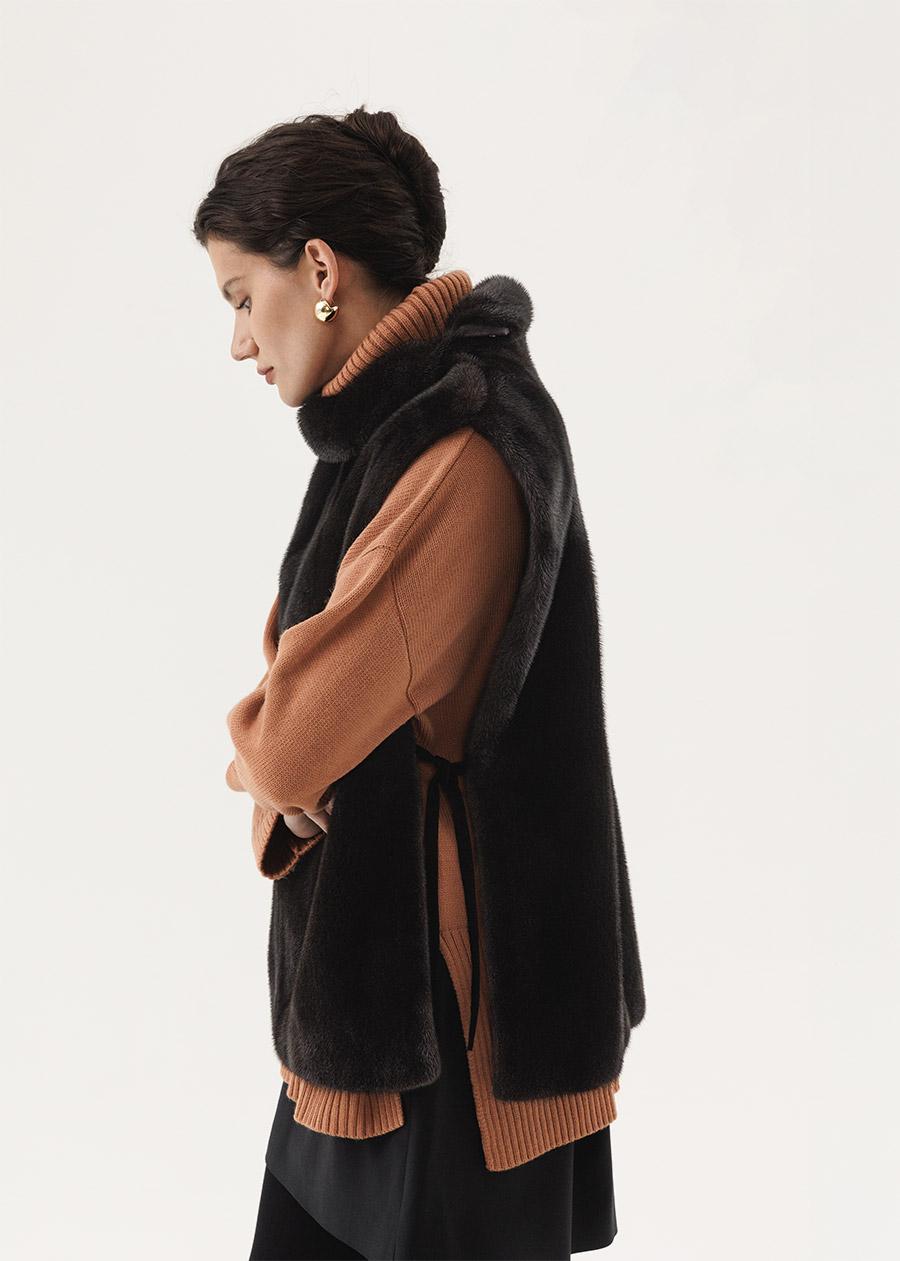 Норковая манишка